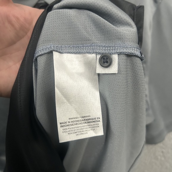 Ohio State Buckeyes Shirt Mens Medium Gray Short Sleeve Polo Nike Dri Fit Adult - Picture 6 of 10